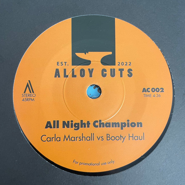 Booty Haul, Carla Marshall – All Night Champion