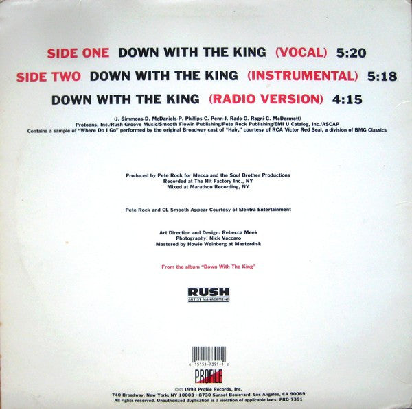 Run DMC – Down With The King